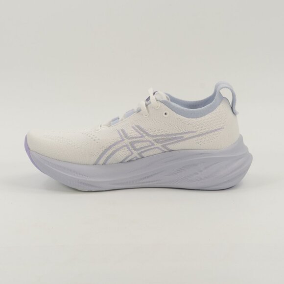 Asics White and Lavender Running Shoes - Picture 2 of 9